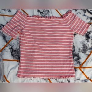 Shoulderless Corp top